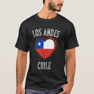 T-shirt Chili Drapeau Coeur Los Andes City