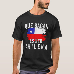 T-shirt Chili Flag Pride Chilienne Funny Camiseta Chilena