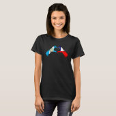 T-shirt Chili Guatemala Flag Chilean Guatemalan Heart (Devant entier)