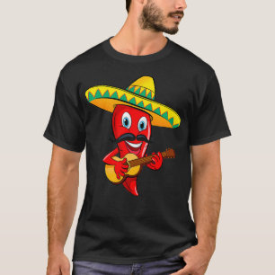 T-shirt Chili mexicain Mariachi Guitare Musicien Premium