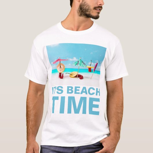 T-shirt Chili Peppers Beach Time Funny personnalisable (Devant)