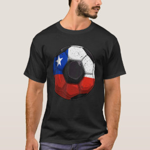 T-shirt Chili Soccer Drapeau Chilien Garçons Hommes Enfant