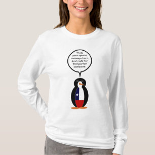 T-shirt Chilienne Parler de Mme Penguin Personnalisée