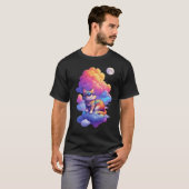 T-shirt Chill Chill Sunset Chat avec lunettes de soleil Sw (Devant entier)