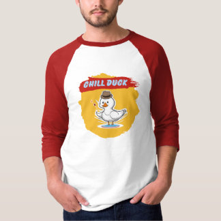 T-shirt Chill Duck - Drôle Cool Duck Cartoon Raglan