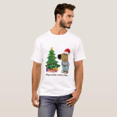 T-shirt Chill guy de noël (Devant entier)