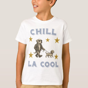 T-shirt Chill La Cool – Chiens à Lunettes se Promenant