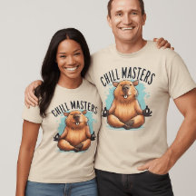 Chill Masters Capybara Shirt – Zen Animal Meditati