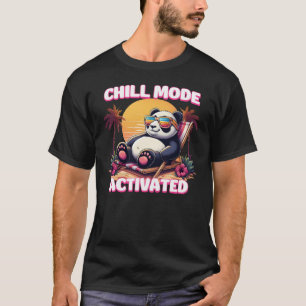 T-shirt Chill Mode Activé Panda Cute Summer Vibes Beach