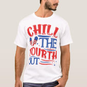 T-shirt Chill The Fourth Out Shirt, Retro 4th Of July Shir (Devant)