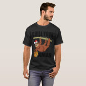 T-shirt Chill Your Xmas Sloth Noël (Devant entier)