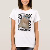 T-shirt CHILLAXIN' Fat Manx Chat avec lunettes de soleil T (Devant)