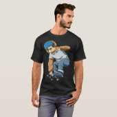 T-shirt Chilled Sloth Skateboarding   Skater (Devant entier)