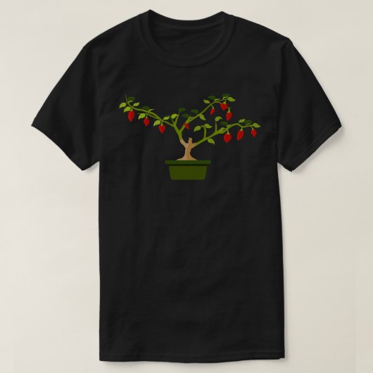 T-shirt Chilli Bonchi dans un pot vert (Design devant)