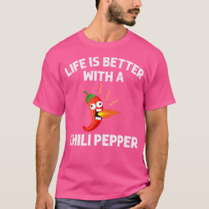 T-shirt Chilli Pepper Design Pour Hommes Femmes Haba Épicé