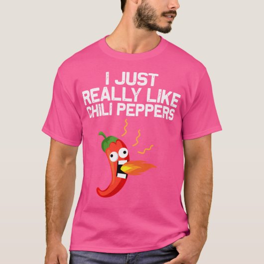 T-shirt Chilli Pepper Design Pour Hommes Femmes Haba Épicé (Devant)