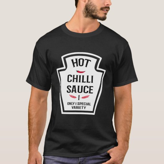 T-shirt Chilli Sauce Groupe Chaud Famille de frondaux T (Devant)