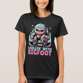 T-shirt Chillin' Avec Bigfoot Alpine Sports D'Hiver Snowbo