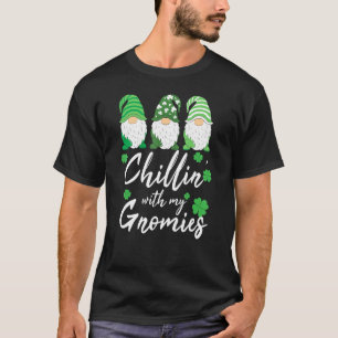 T-shirt Chillin avec Gnomies Jour de la Saint Patrick Gnom