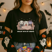 T-shirt Chillin' Avec Ma Chemise Creeps ; Jolie Halloween