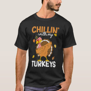 T-shirt Chillin' avec mes clés Automne Automne Automne Y'a