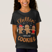 T-Shirt Chillin Avec Mes Cookies Gingerbread Femmes Christ (Devant)