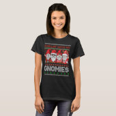 T-shirt Chillin Avec Mes Gnomes Gnome Laide Dans Le Rouge  (Devant entier)