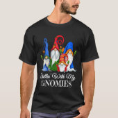 T-shirt Chillin' Avec Mes Gnomes Leopard Buffalo Plaid Chr (Devant)