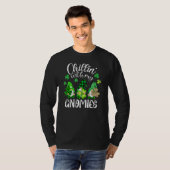 T-shirt Chillin Avec Mes Gnomes Leopard Buffalo Plaid St P (Devant entier)