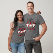 T-shirt Chillin' Avec Mes Gnomes Plaid Xmas Correspondant  (Unisexe)
