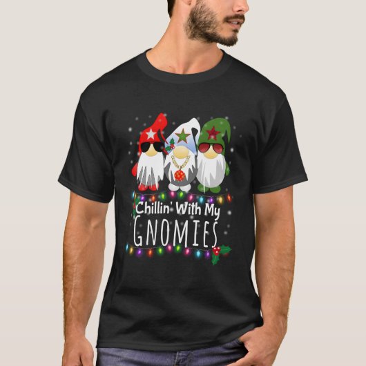T-shirt Chillin Avec Mes Gnomies Gnome (Devant)