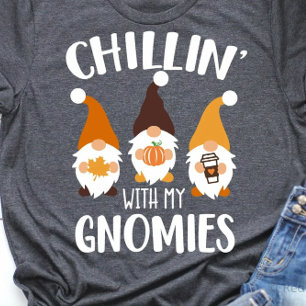 T-shirt Chillin' Avec Mes Gnomies Tee