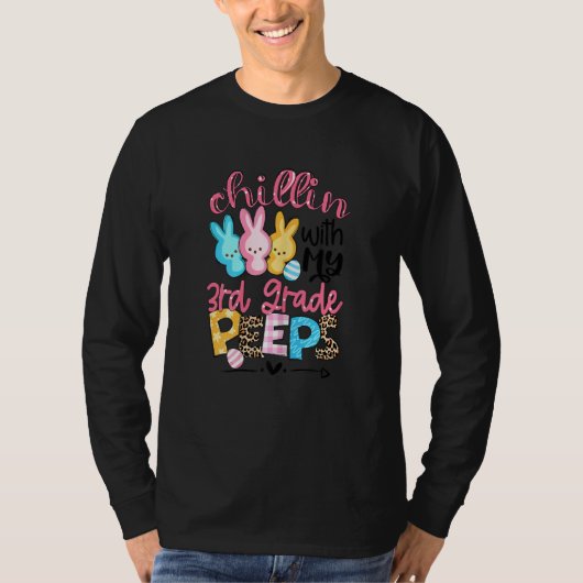 T-shirt Chillin avec mes lapins de 3e année Enseignement d (Devant)