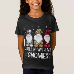 T-Shirt Chillin avec mes nanas drôle de famille Gnomes Chr