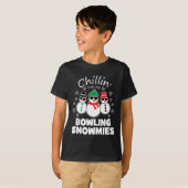 T-shirt Chillin avec mes neiges de bowling Drôle Noël (Devant entier)