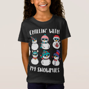 T-Shirt Chillin Avec Mes Neiges Famille Pajamas Snowman Ch