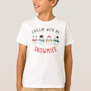T-shirt Chillin avec mes neiges - Funky Silly Christmas
