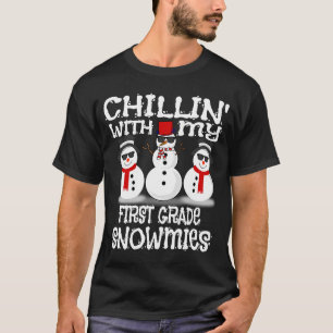 T-shirt Chillin Avec Mes Premières Années De Neige Mignonn