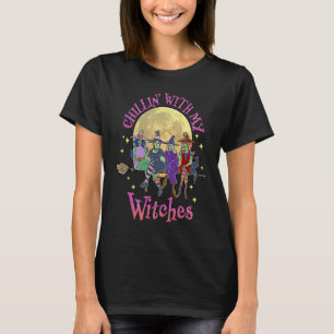 T-shirt Chillin avec mes sorcières Cool Witchy Womens Hall