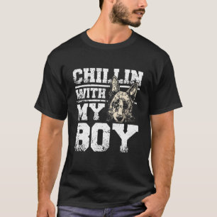T-shirt chillin avec mon garçon berger allemand