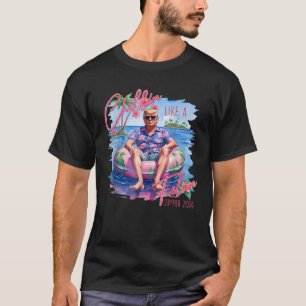 T-shirt Chillin comme un Felon drôle Trump été 2024