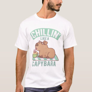 T-shirt Chillin Comme Une Capybara Drôle