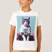 T-shirt Chillin de chat mignon' (Devant)