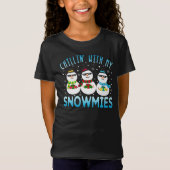 T-Shirt Chillin drôle avec mes neiges Noël (Devant)