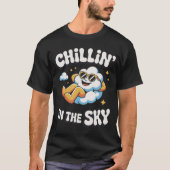T-shirt Chillin' in the Sky Retro Cloud Design pour l'été (Devant)