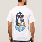 T-shirt Chillin’ Like a Villain – Cool Penguin Ice Cream (Dos)