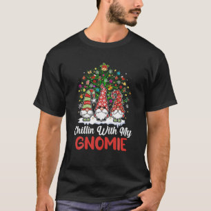 T-shirt Chillin With My Gnomie Christmas Matching Family P
