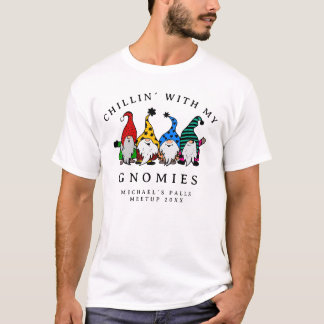 T-shirt Chillin´ With My Gnomies Funny Ugly Christmas