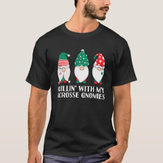 T-shirt Chilling Avec Mes Gnomes De Crosse Drôle Gnome Pun