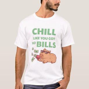 T-shirt Chilling Capybara Chill Comme Vous N'Avez Pas De F